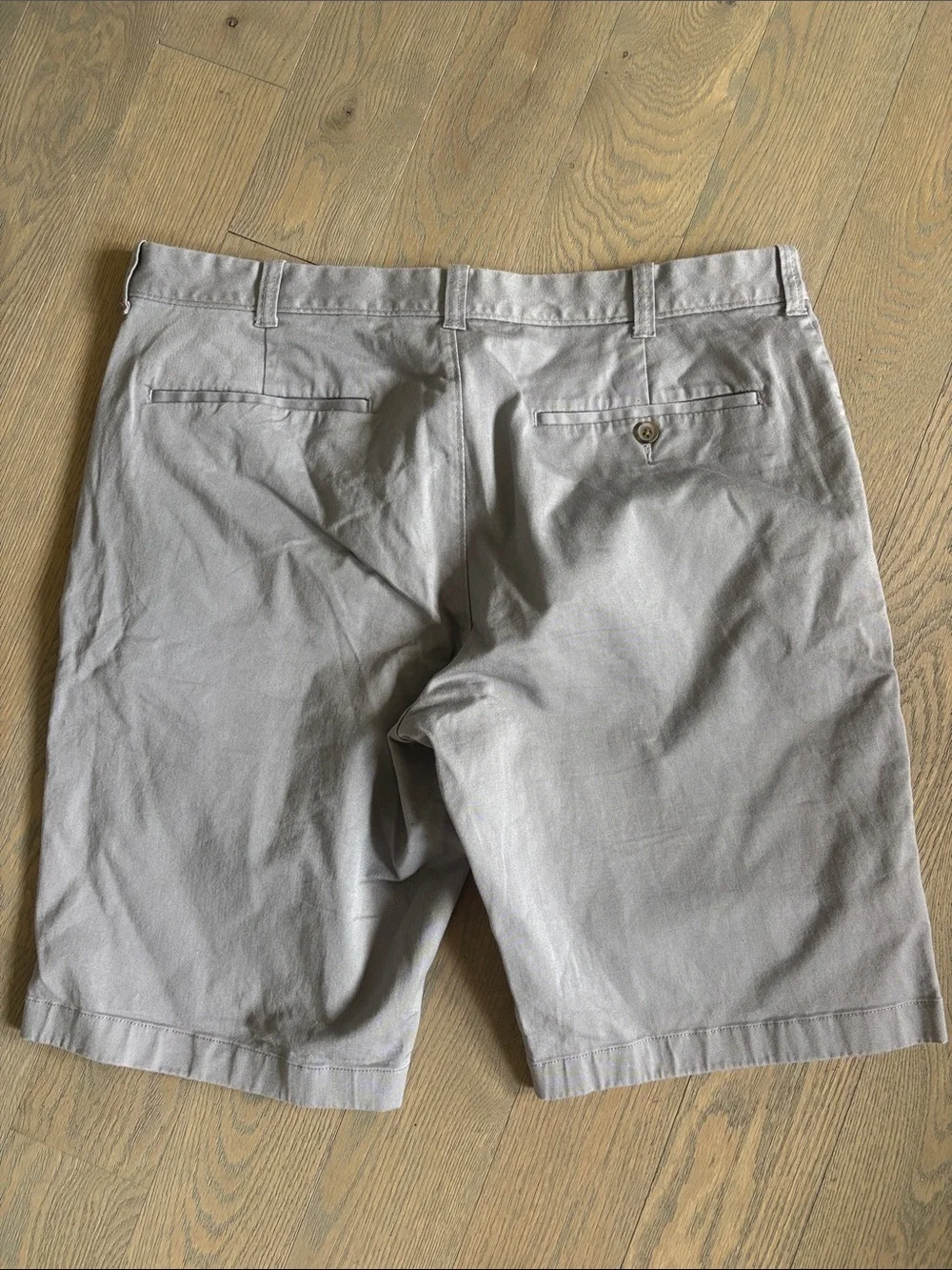 J. Crew Light Gray Flat Front Chino Shorts